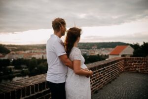 těhotenské focení na Vyšehradě